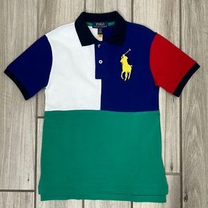 NWT Polo Ralph Lauren color block polo shirt size small